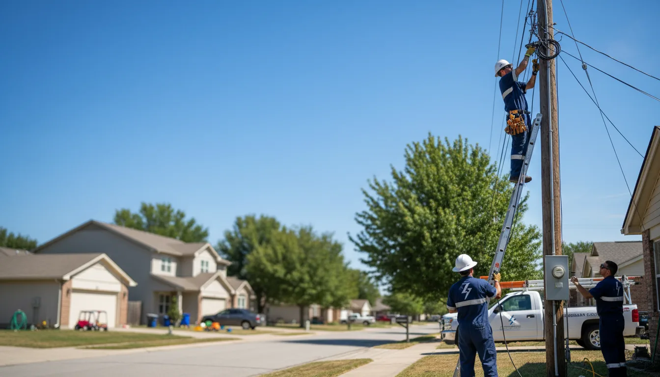 Residential electrician providing installation services in Kingman, ME